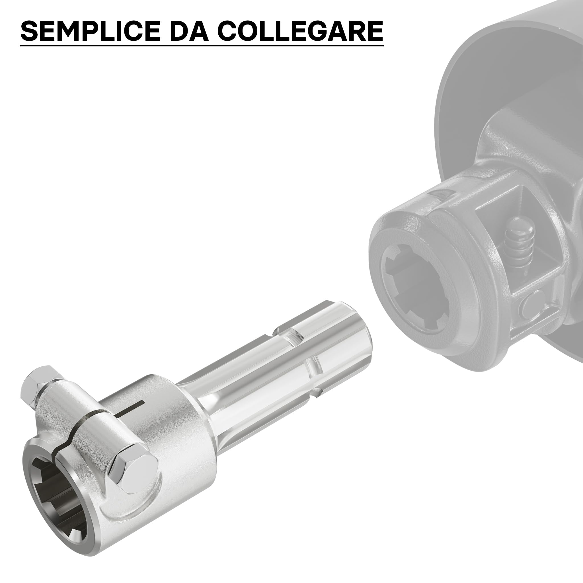 Wiltec boccola albero cardanico 175 mm 1 3/8 6D acciaio
