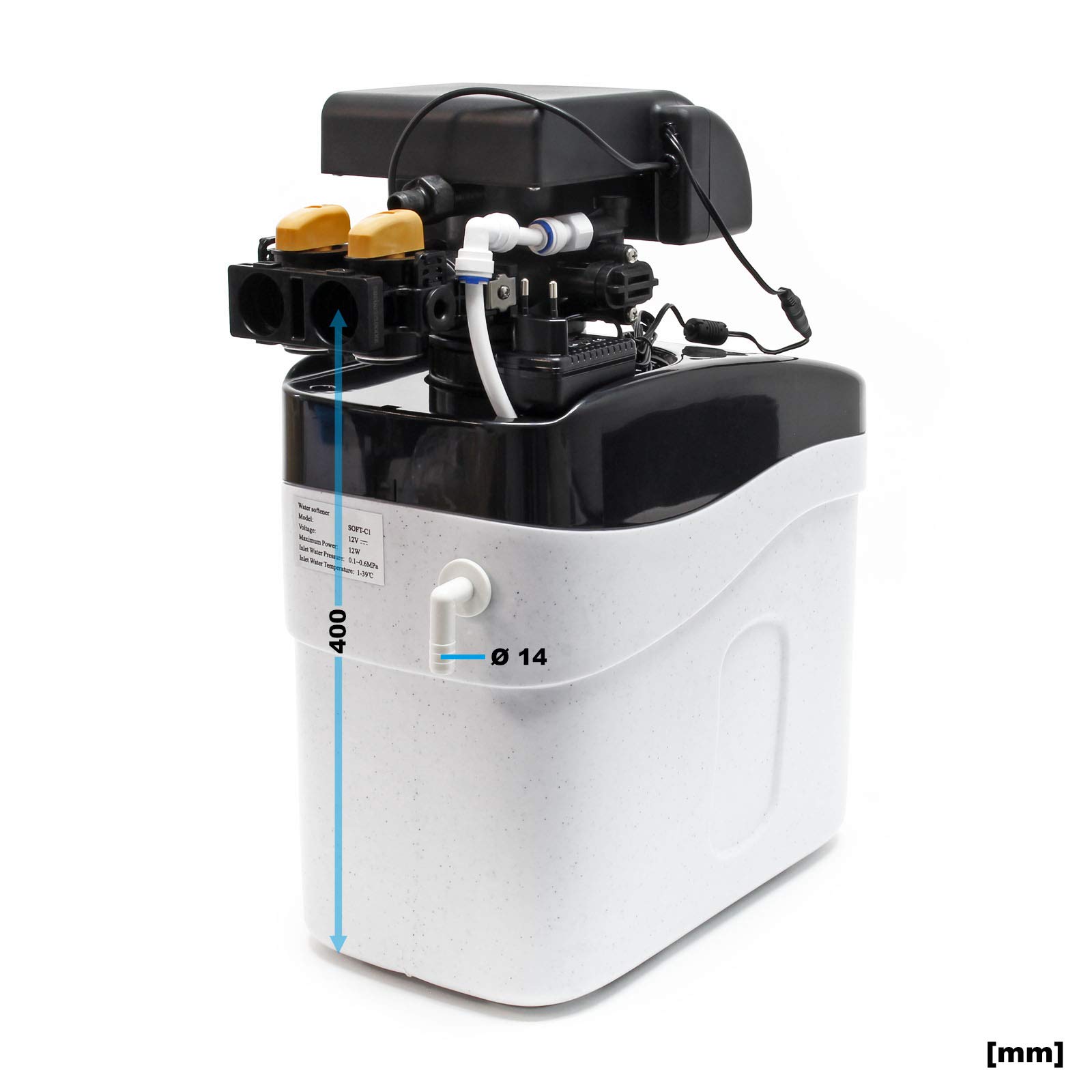 Wiltec NW-SOFT-C1 addolcitore acqua 500 L/h 10 L display
