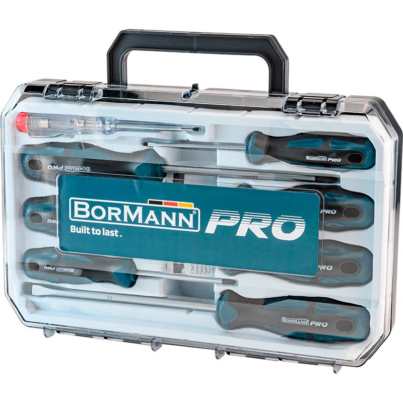 Bormann Set Cacciaviti 8 Pezzi Taglio e Croce