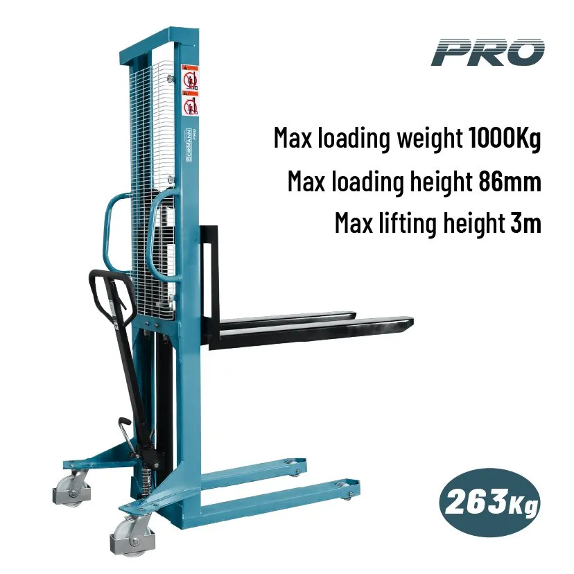 Bormann Pro BWR5531 stoccatore manuale 1t 3,0m forche