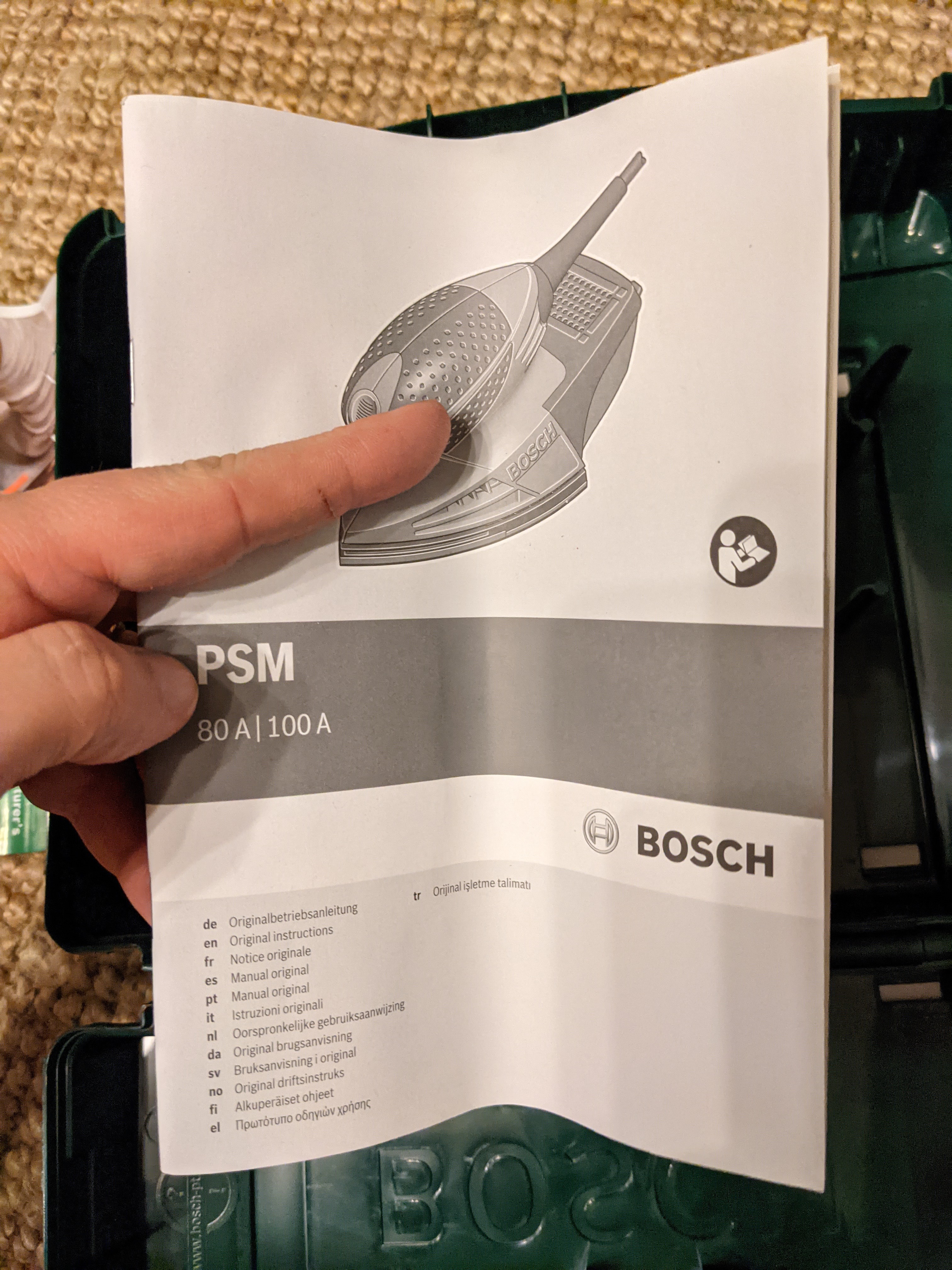 Bosch PSM 100 A Levigatrice Multifunzione 100W