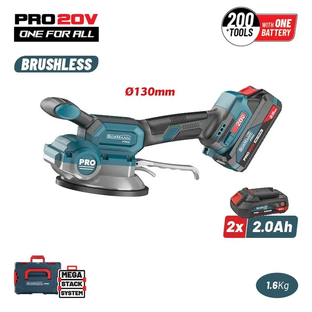 Bormann Pro BBP5426X22C battipiastrelle 20V 130mm 60kg