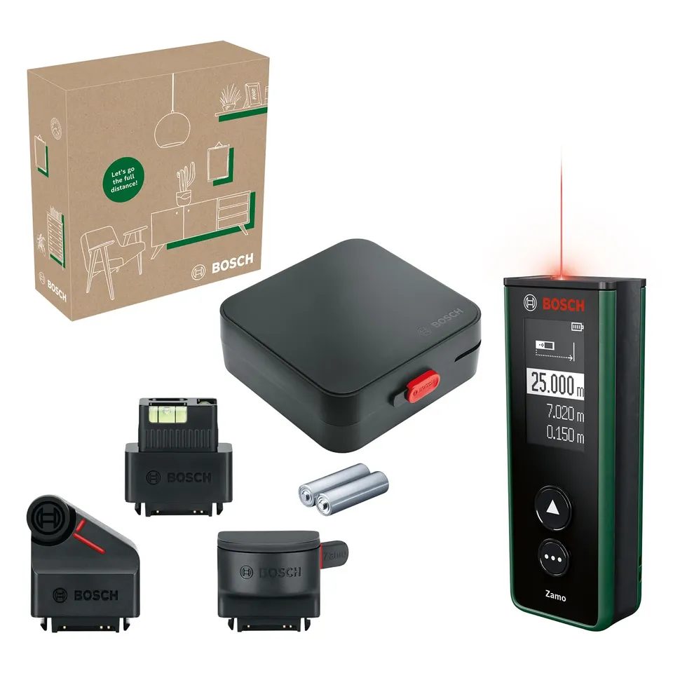 Bosch Zamo misuratore laser 25 m con 3 adattatori