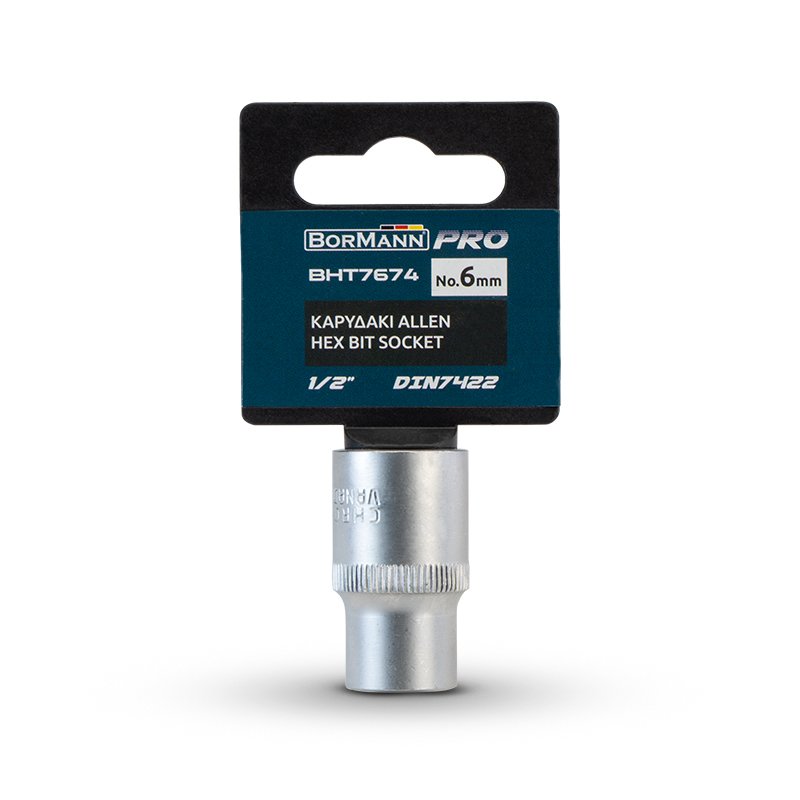 Bormann bussola esagonale 1/2" 6 mm DIN 7422