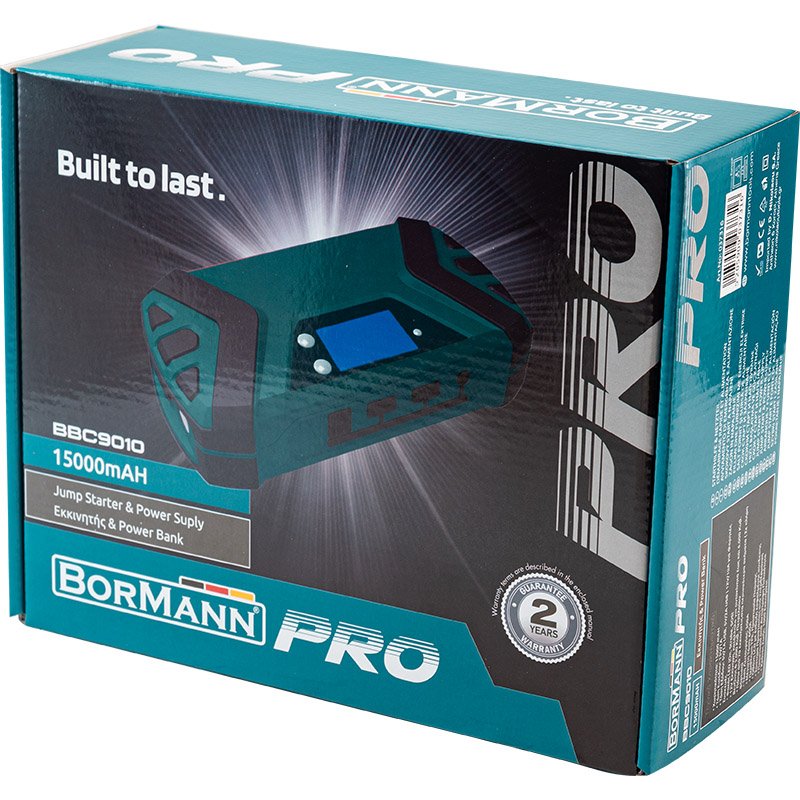 Bormann Pro Booster Avviatore Batteria Auto 12V 15000mAh 600A