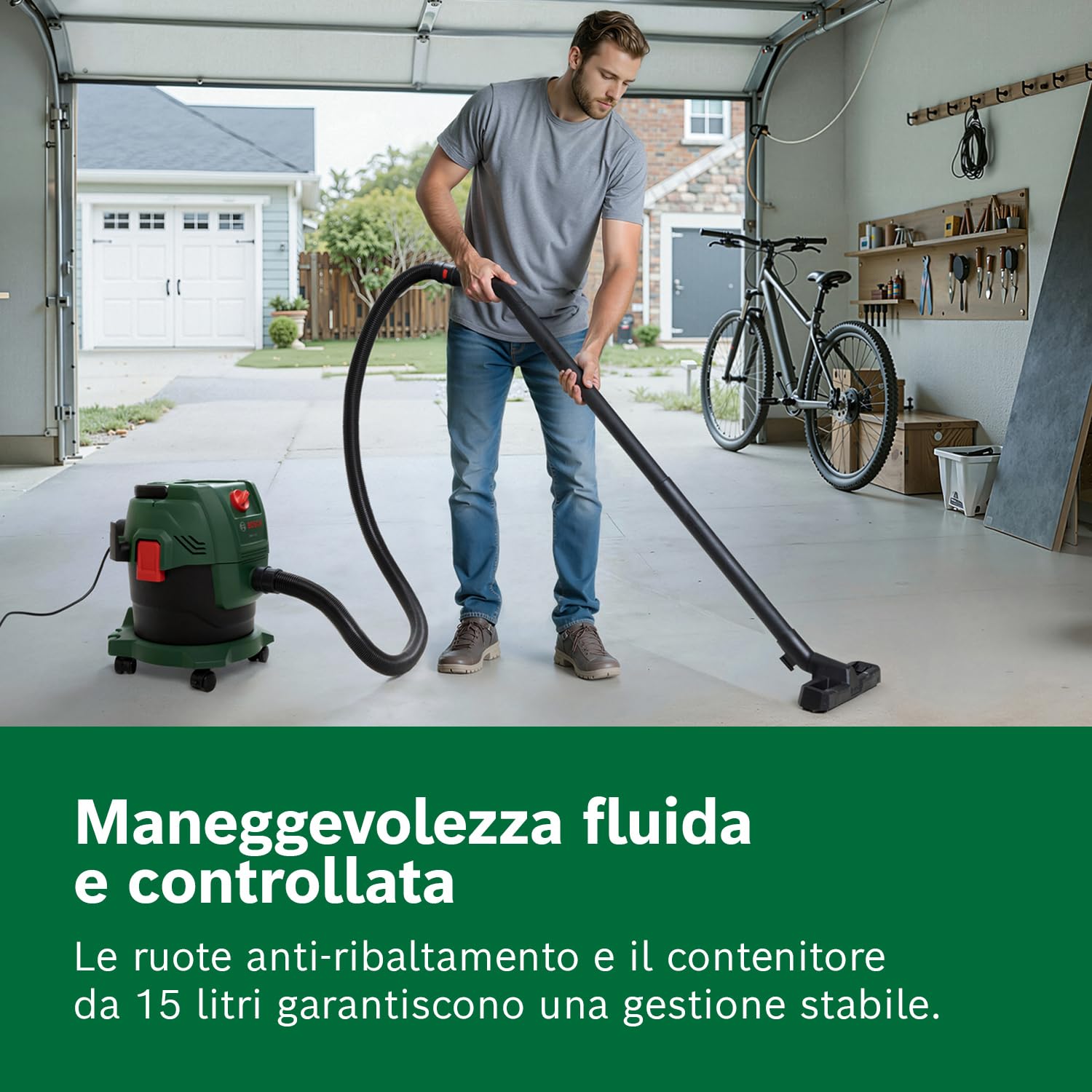 Bosch PAS15-200 Aspiratore Liquidi e Solidi 15L