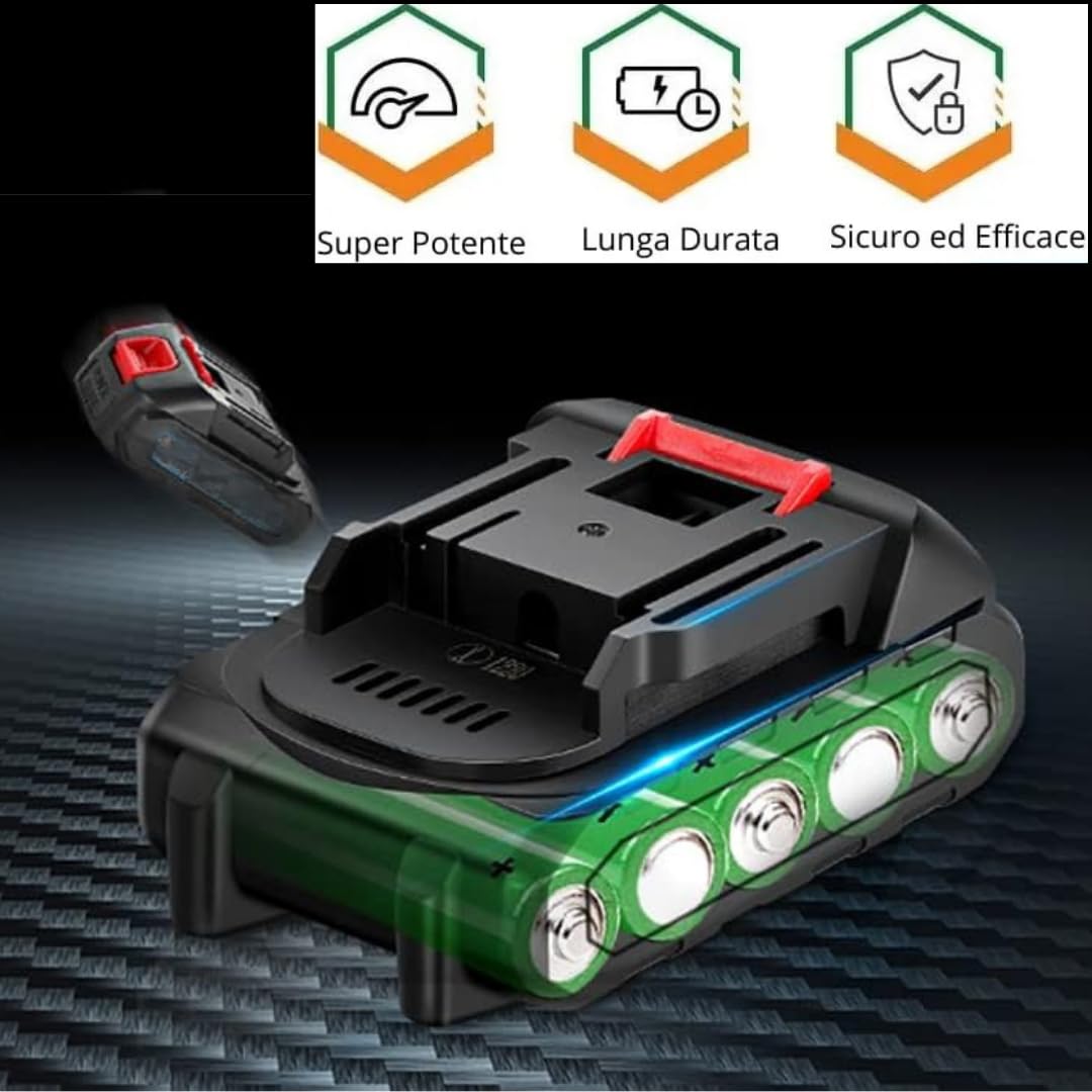 DE ROSA SHOP kit soffiatore + idropulitrice a batteria 48V 2x3Ah