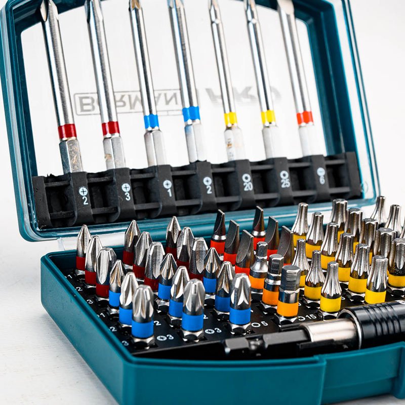 Bormann Set Bit 56 Pezzi con adattatore misti corti lunghi