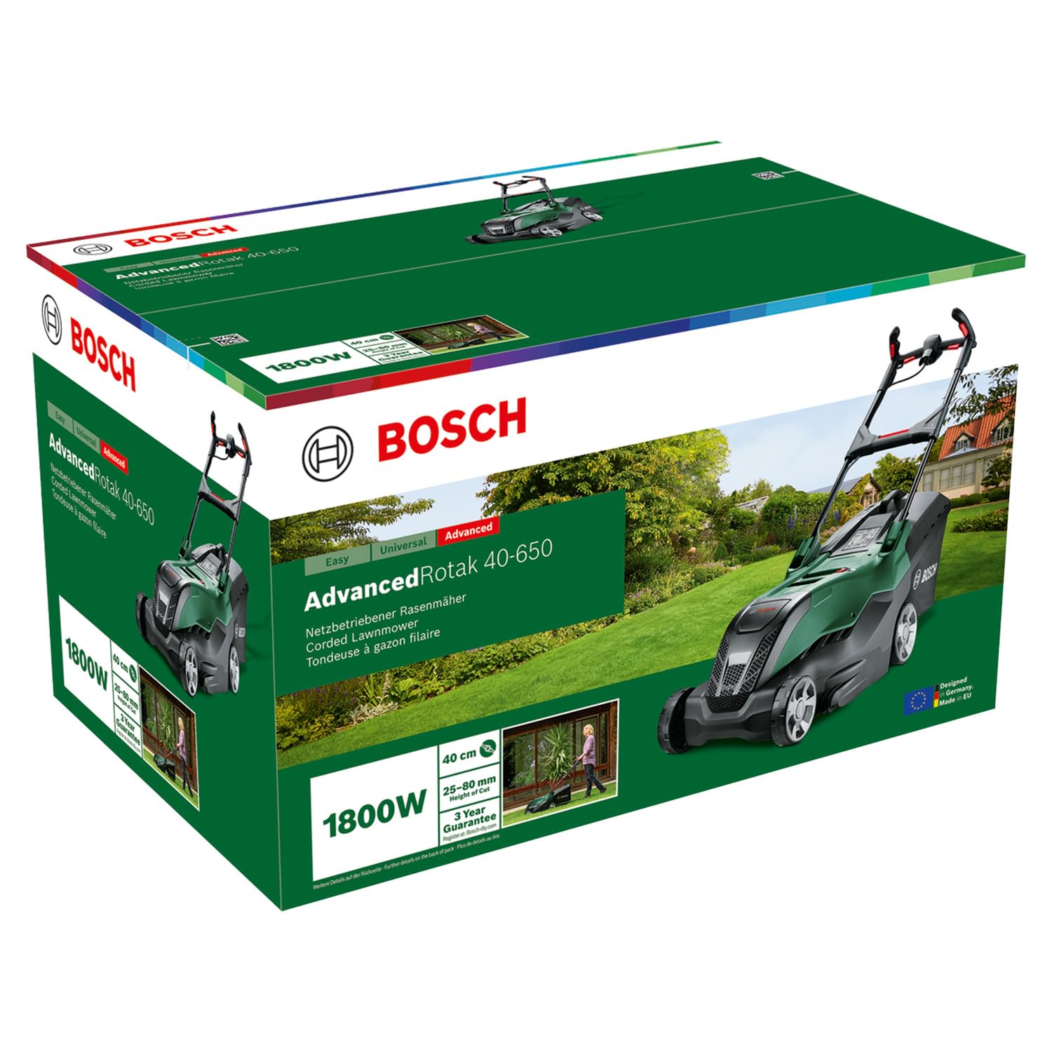 Bosch AdvancedRotak 40-650 Rasaerba Elettrico 1700W 40cm