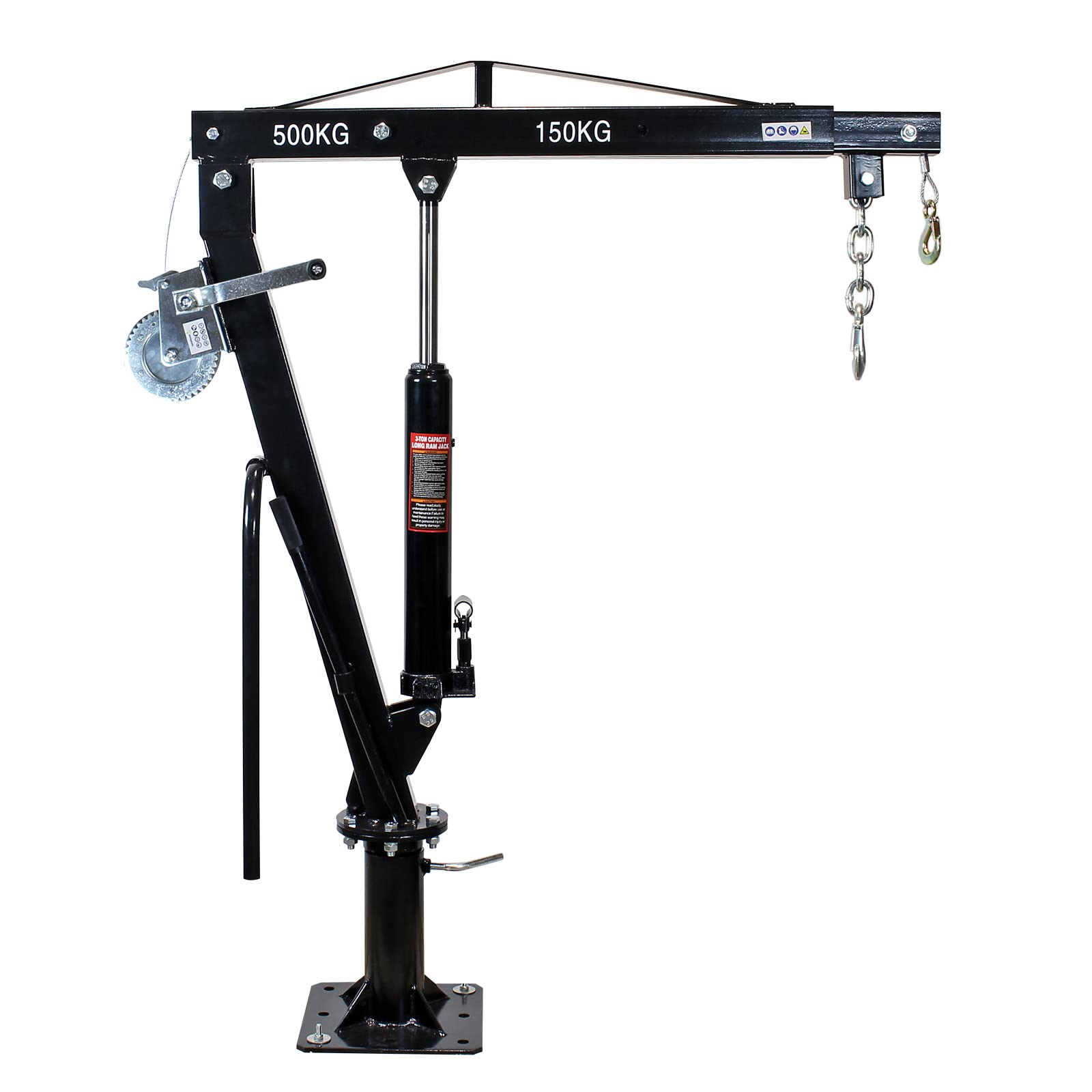 Wiltec Gruetta pick up 500 kg con argano girevole 360°