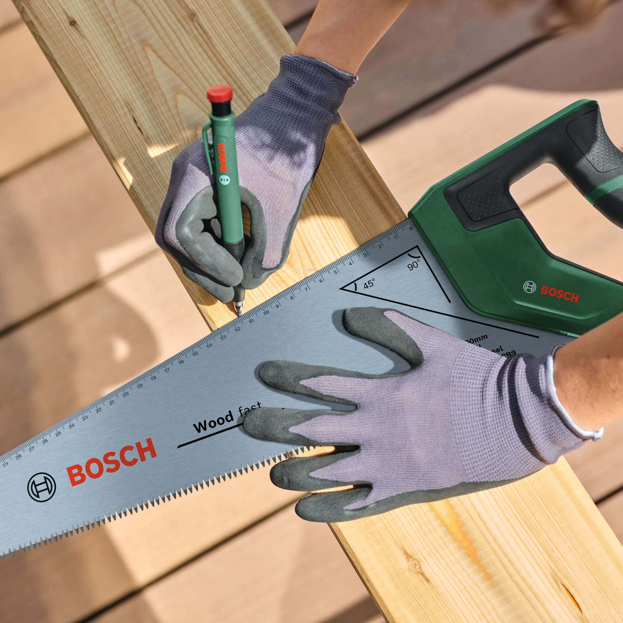 Bosch Sega a Mano 500mm SK5 7TPI con Scala 40cm