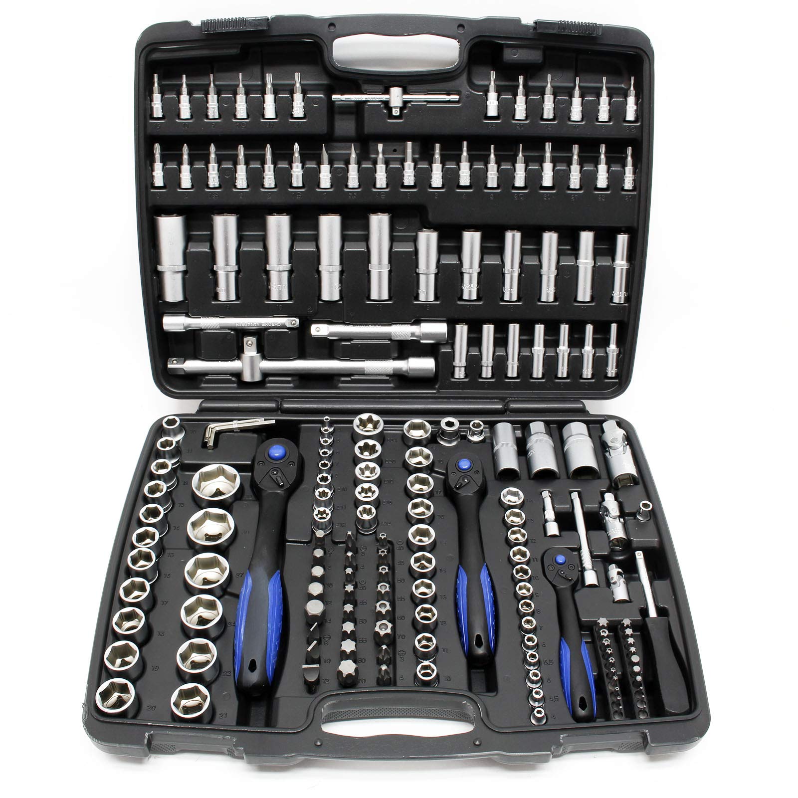 Wiltec Set Chiavi a Bussola 172 Pezzi Cricchetto