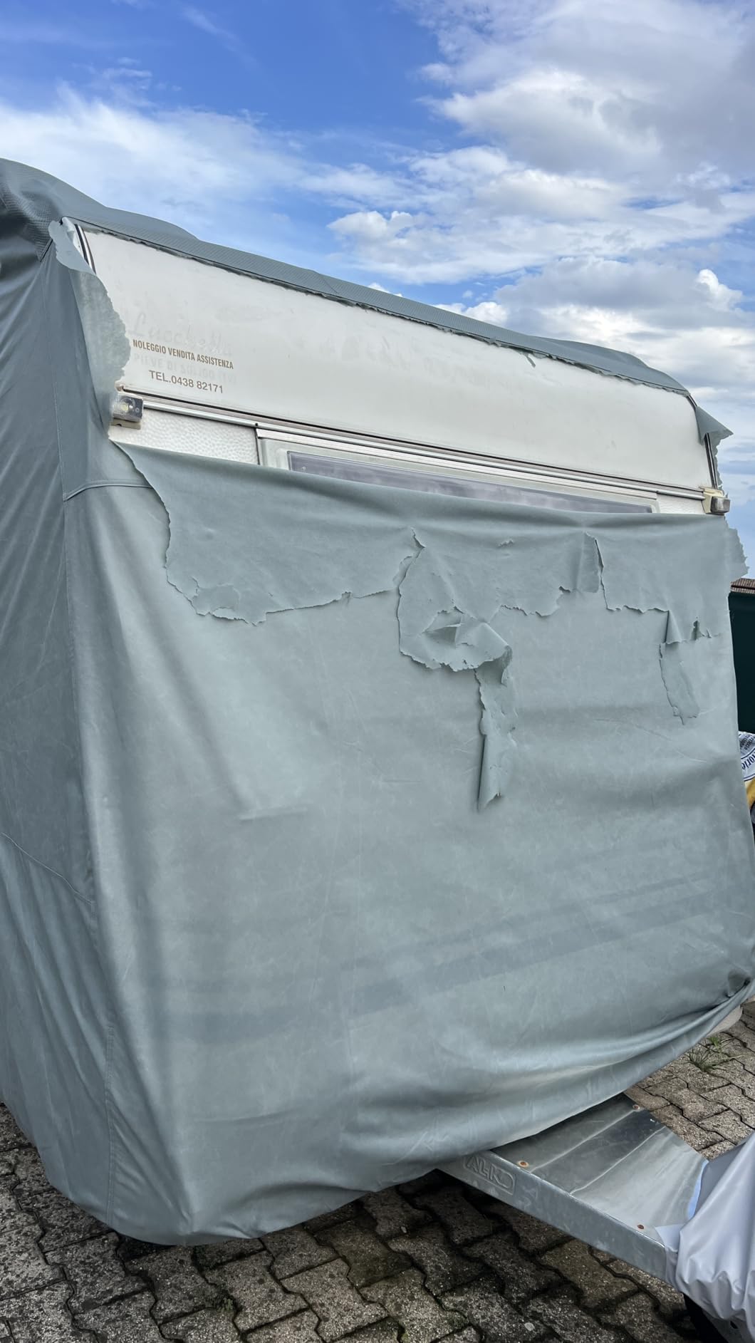 Wiltec Telo Copri Caravan 580x225x220cm da Esterno