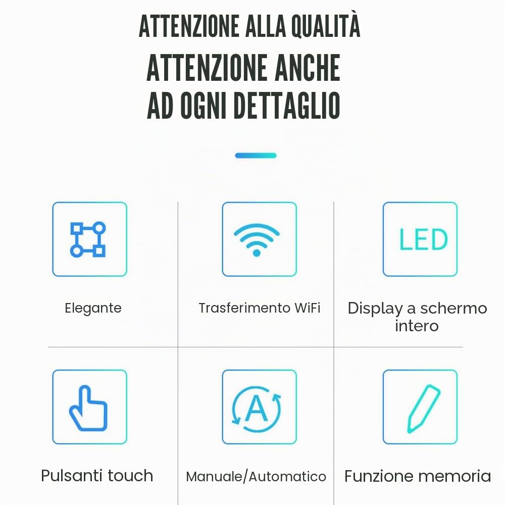 Weytoll K6RH3A termostato WiFi caldaia 220V programmabile