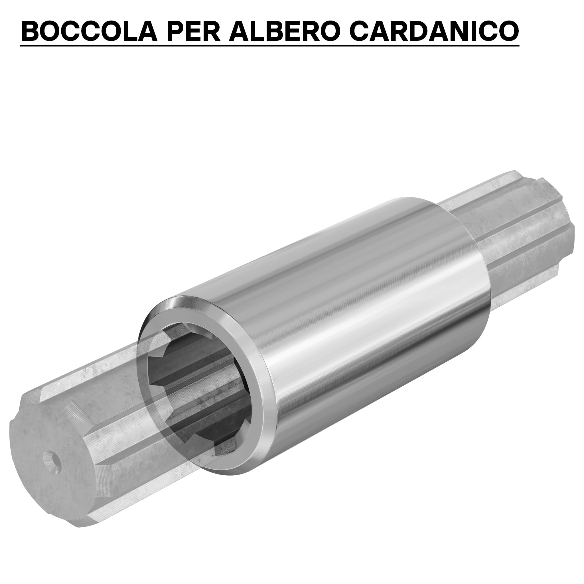 Wiltec Boccola albero cardanico Tipo B 100 mm 1 3/8" Z6