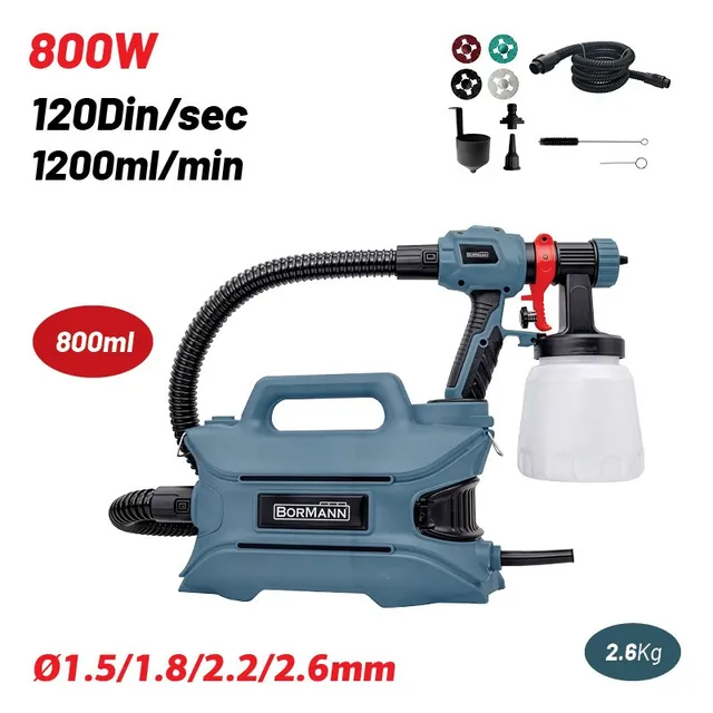 Bormann BPG9110 Pistola a Spruzzo HVLP 800W 800ml