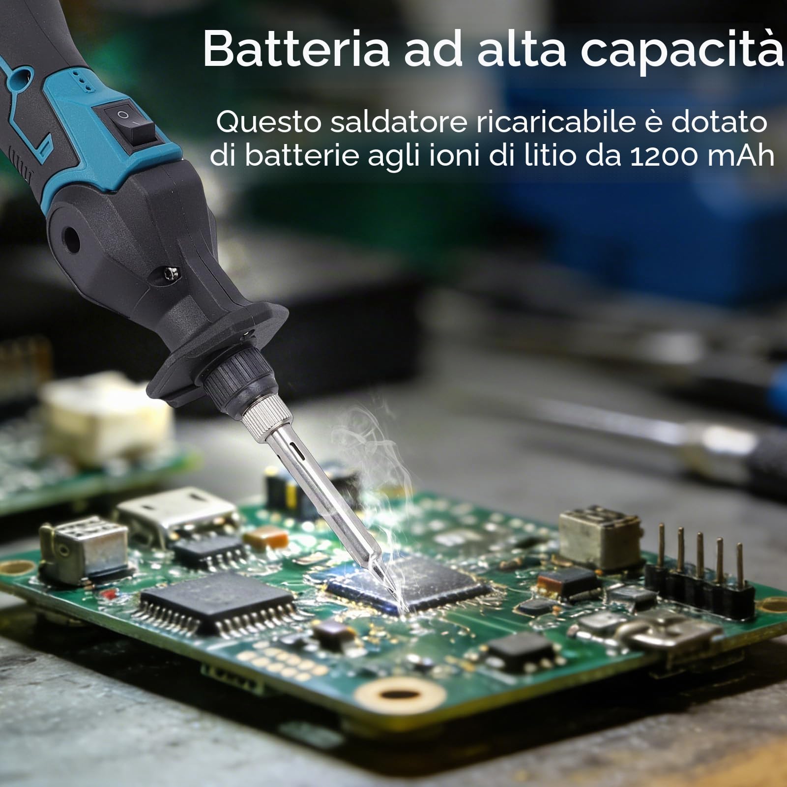 Weytoll saldatore senza fili 12V kit 2 batterie 30W