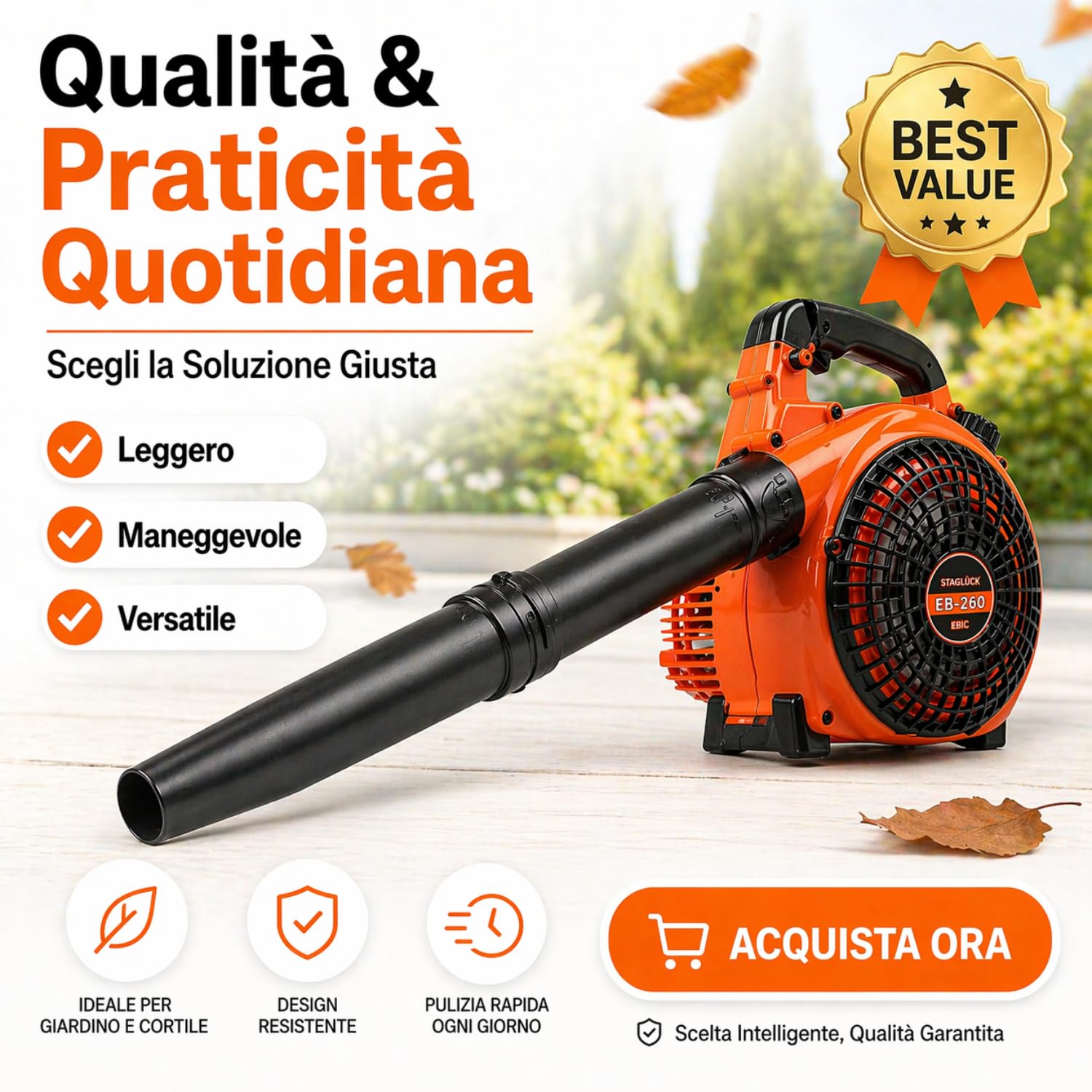 De Rosa Shop 25CC soffiatore a scoppio 1500W
