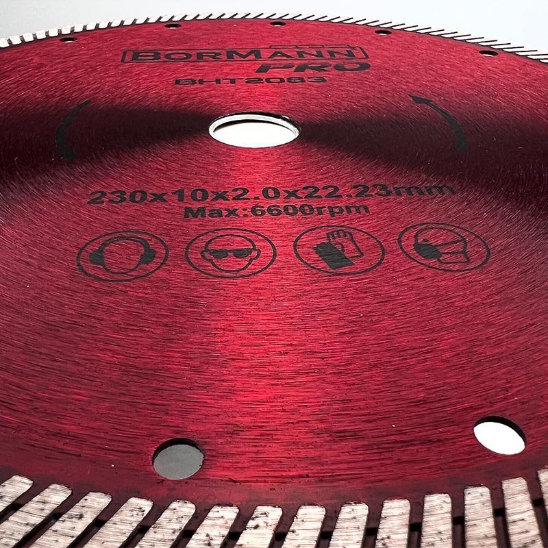 Bormann Classic disco diamantato 230mm per cemento granito
