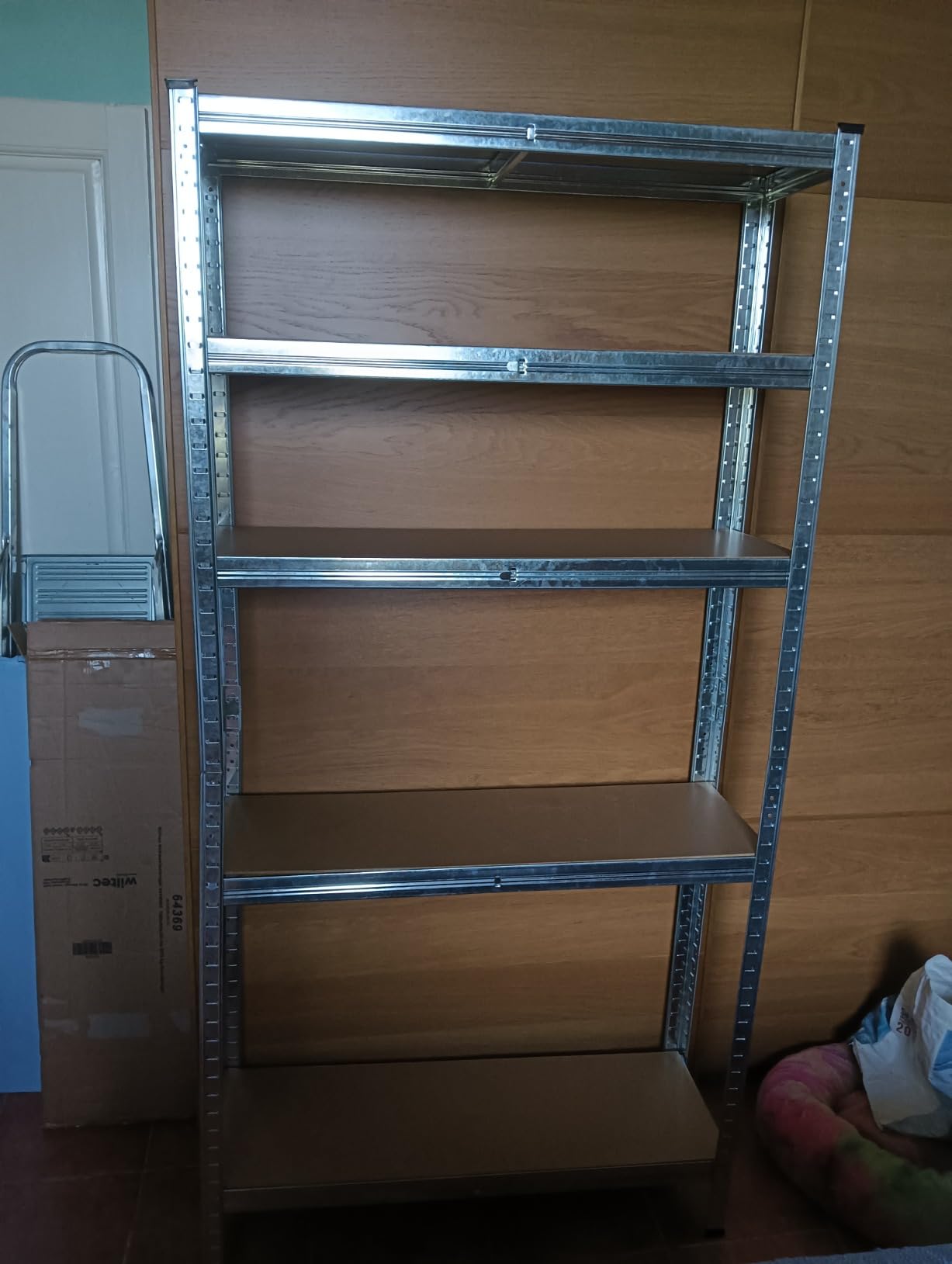 Wiltec Scaffale Acciaio Inox 120x50x155cm 4 Ripiani 150kg