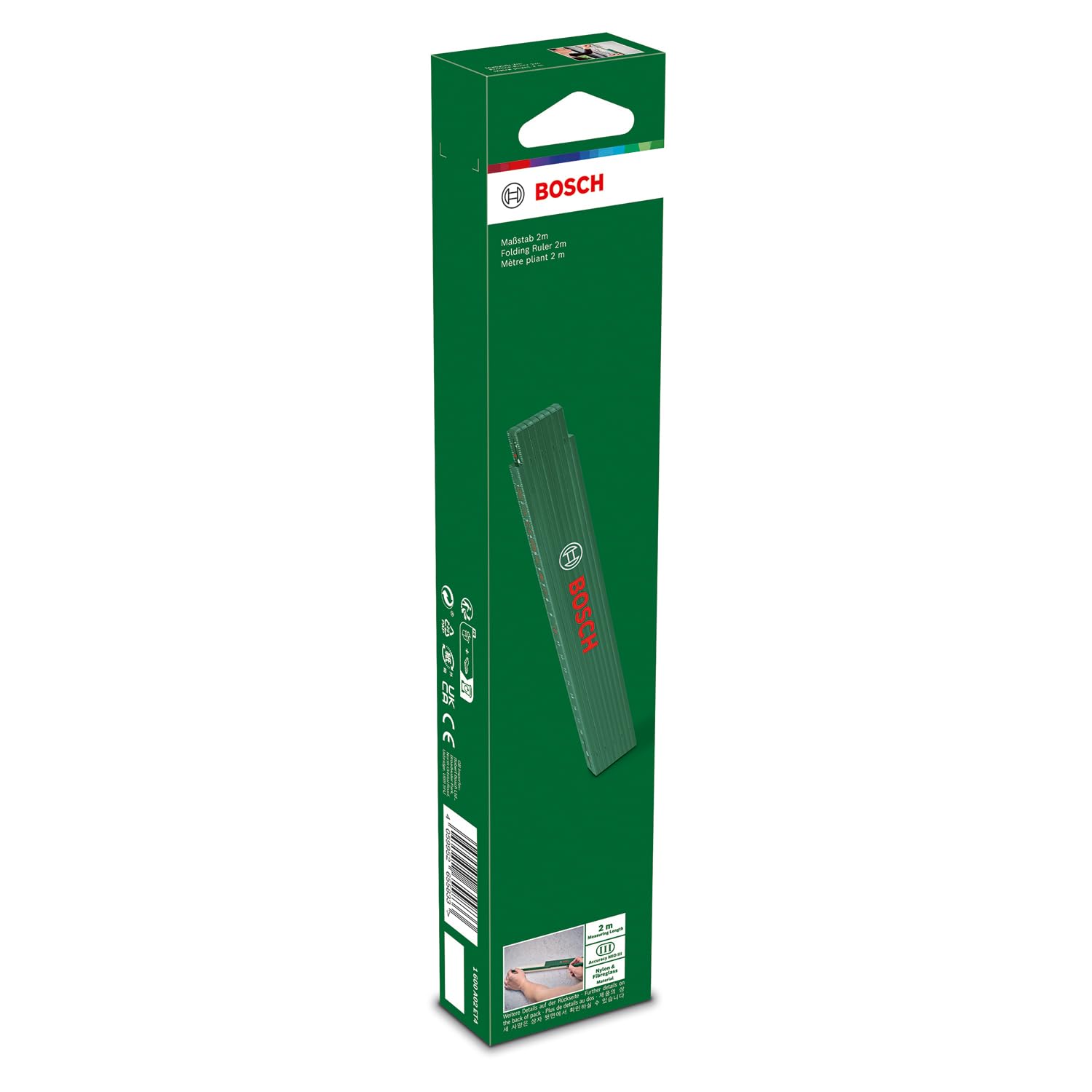 Bosch Metro Pieghevole 2 m Nylon Fibra Vetro