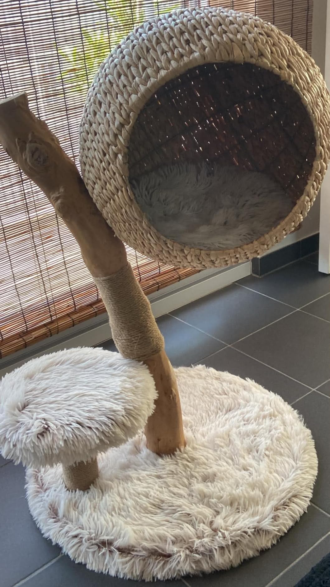 Fudajo Albero Tiragraffi Rami 83 cm Cestino Peluche