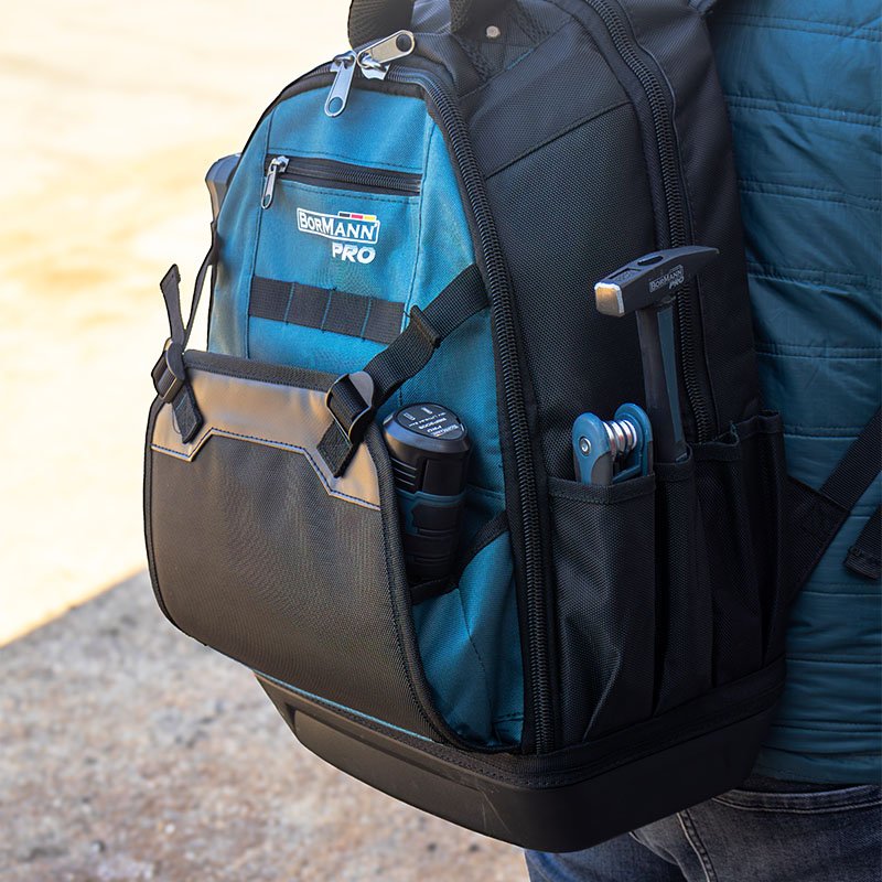 Bormann Pro Zaino Portautensili 40L Base Rigida Tessuto