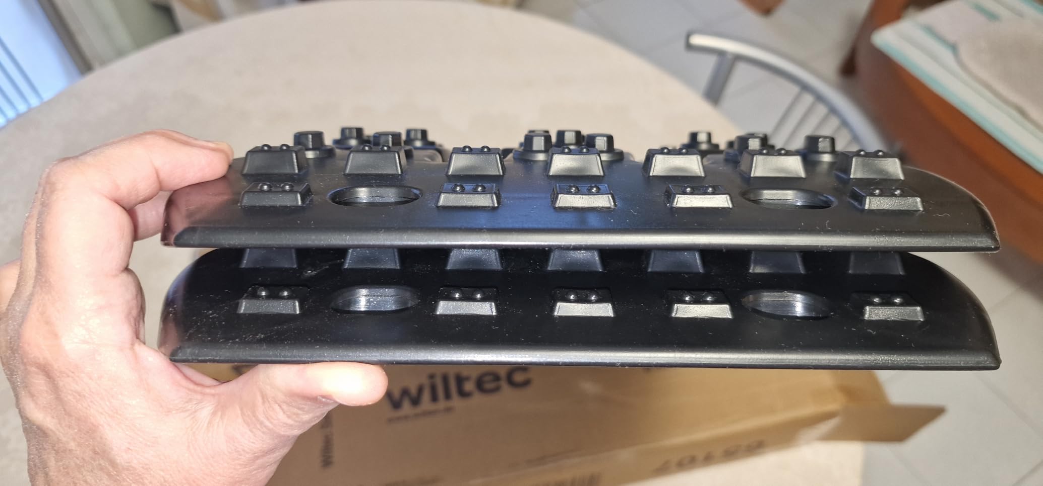 Wiltec piastre sabbia 150x45 cm alluminio 2 pezzi