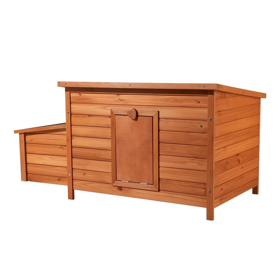 Wiltec Pollaio 136x74x70 cm in Legno con Nido