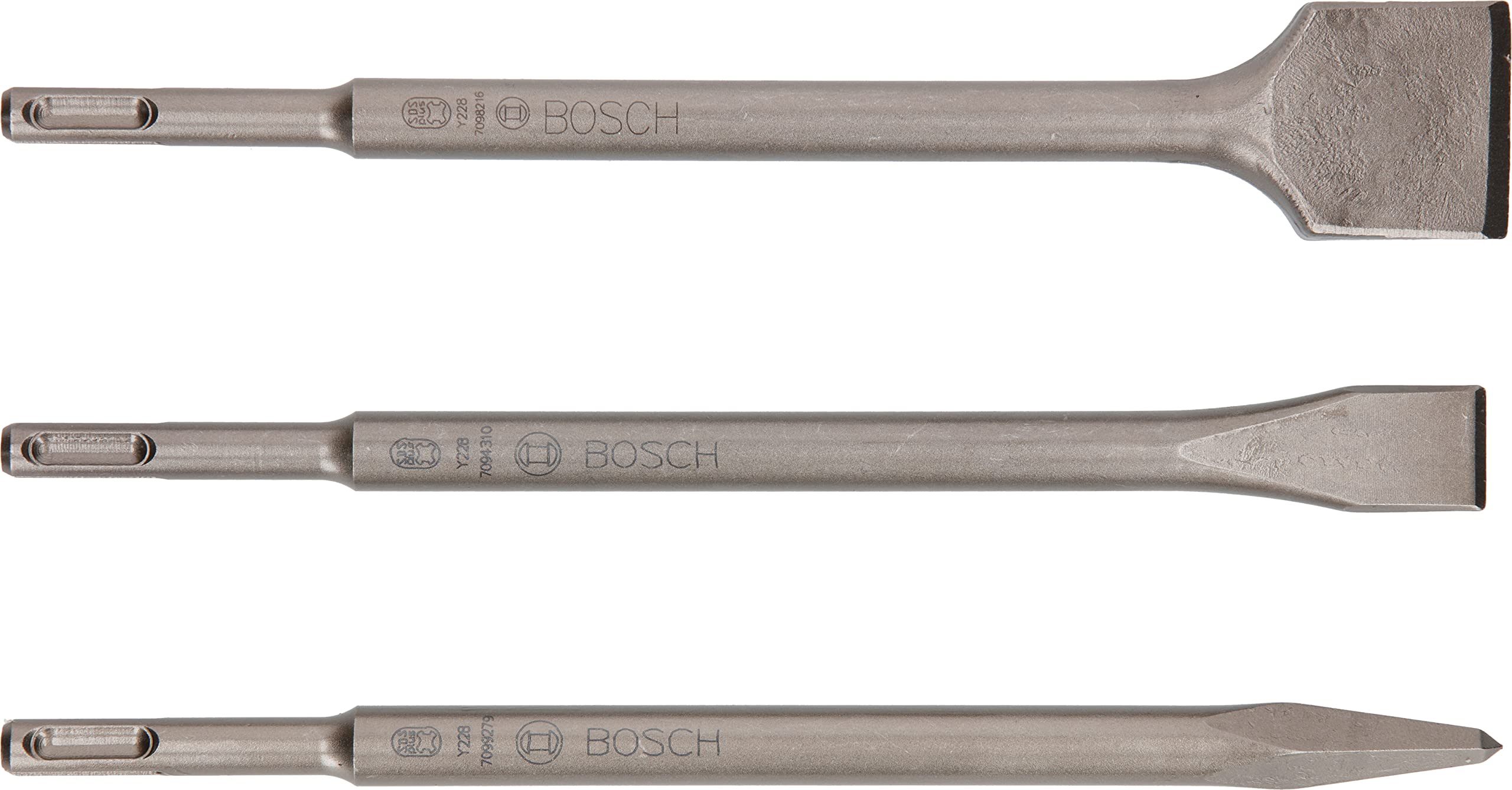 Bosch Set Scalpelli SDS Plus 3 Pezzi Calcestruzzo