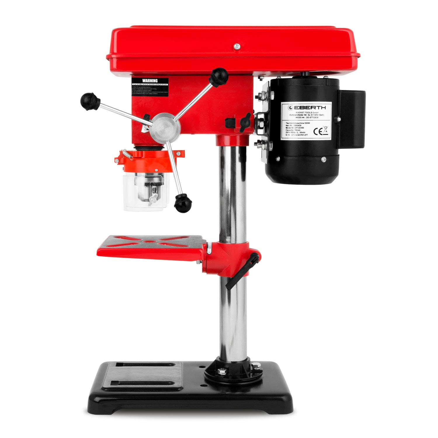 Eberth TC3-E550 Trapano a Colonna da Banco 550W 9 Velocità