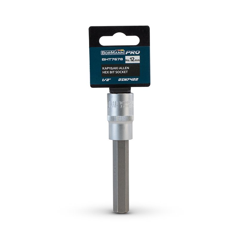 Bormann bussola esagonale 1/2" 12mm DIN 7422 acciaio