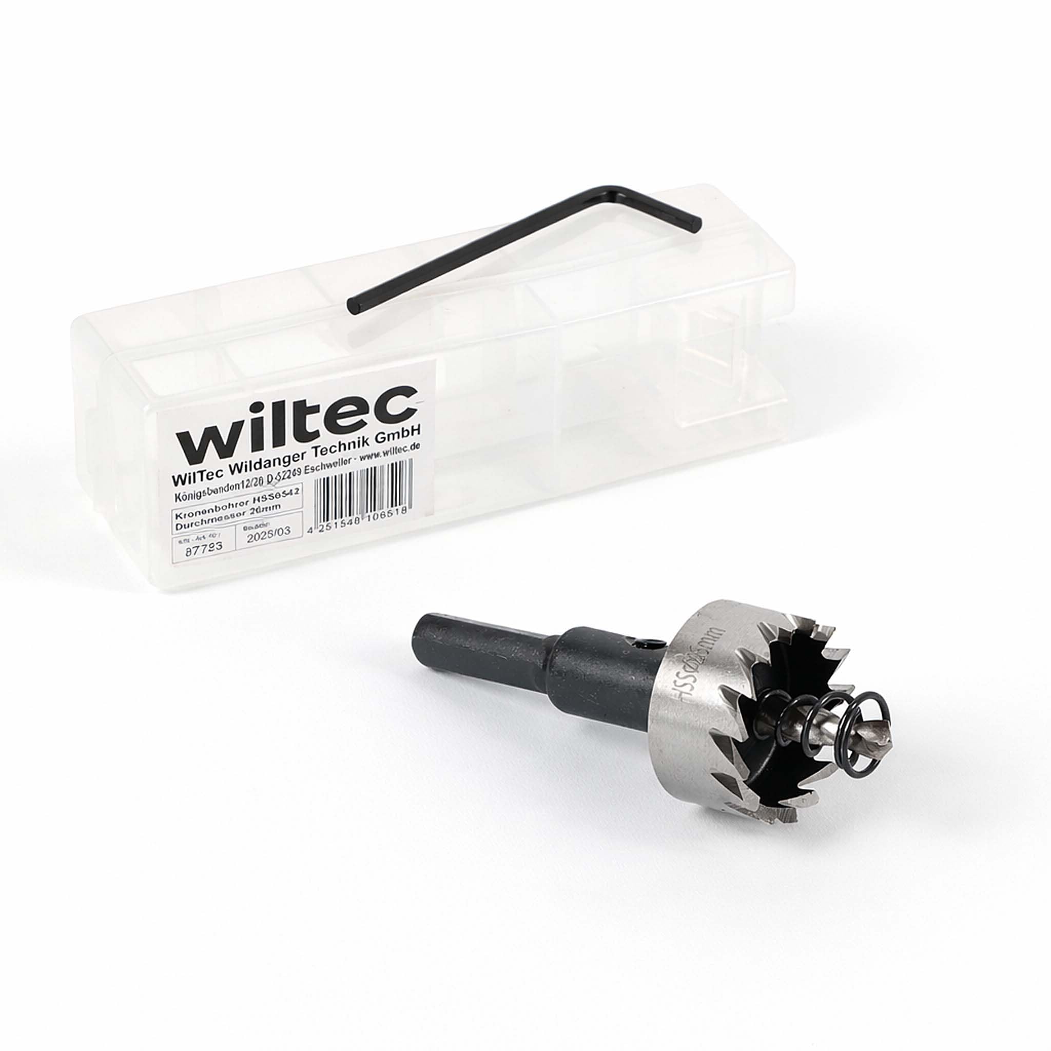 Wiltec fresa a tazza HSS 26mm trapano acciaio