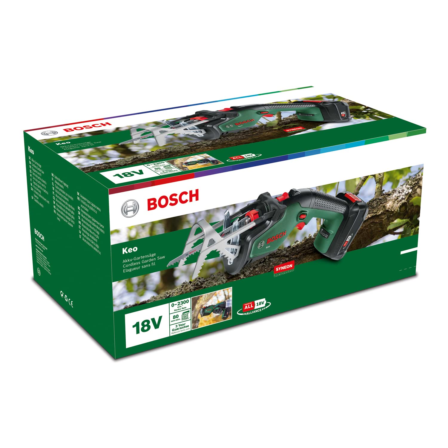 Bosch Keo Sega da Giardino 18V 80 mm con Batteria 2,0 Ah