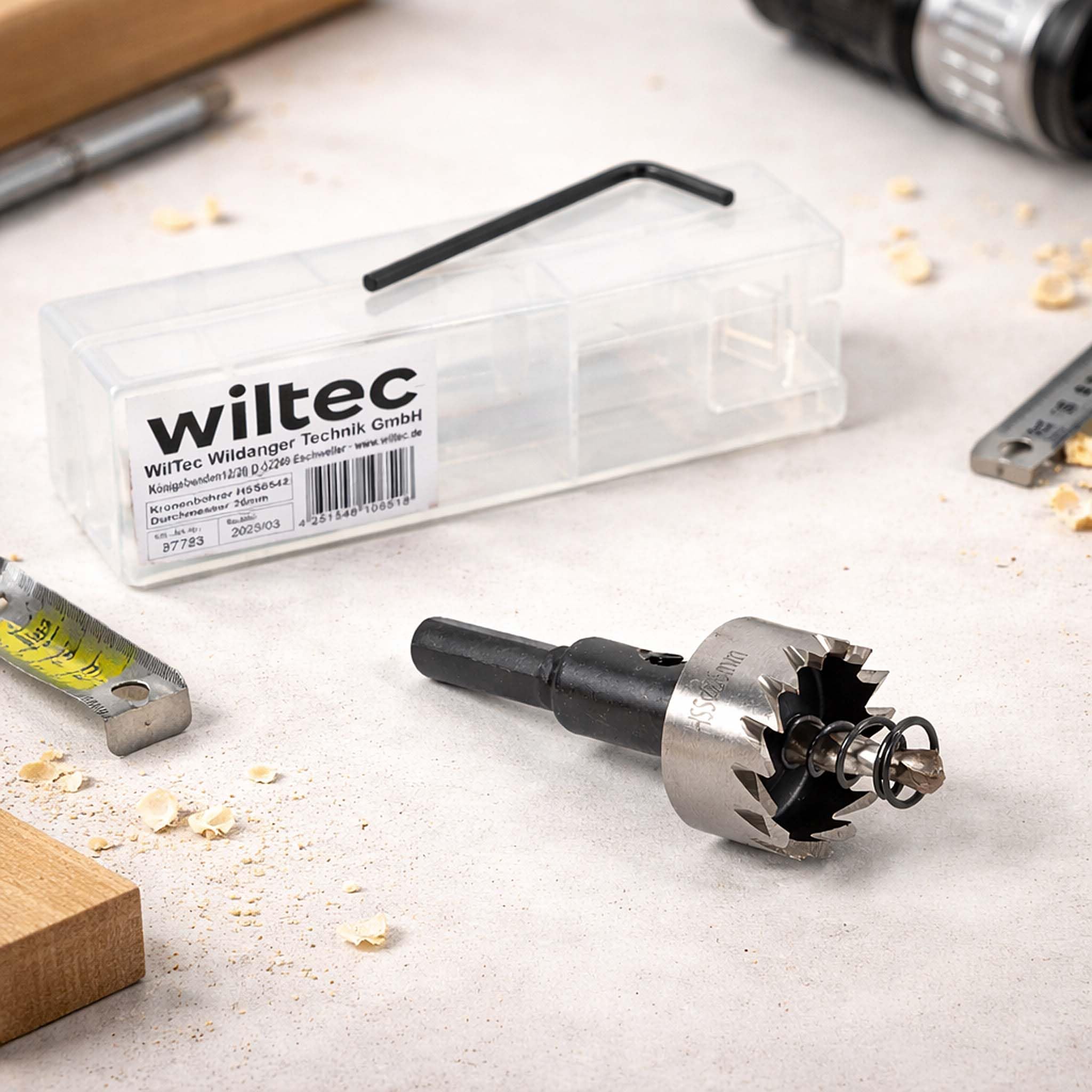 Wiltec fresa a tazza HSS 26mm trapano acciaio