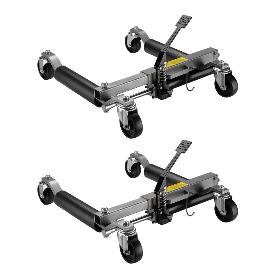 Wiltec Idraulico 680kg carrelli sposta auto 2pz gomme 30cm