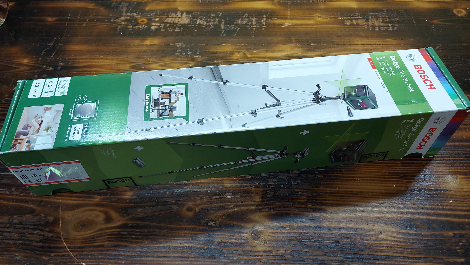 Bosch Quigo Green Livella Laser con treppiede