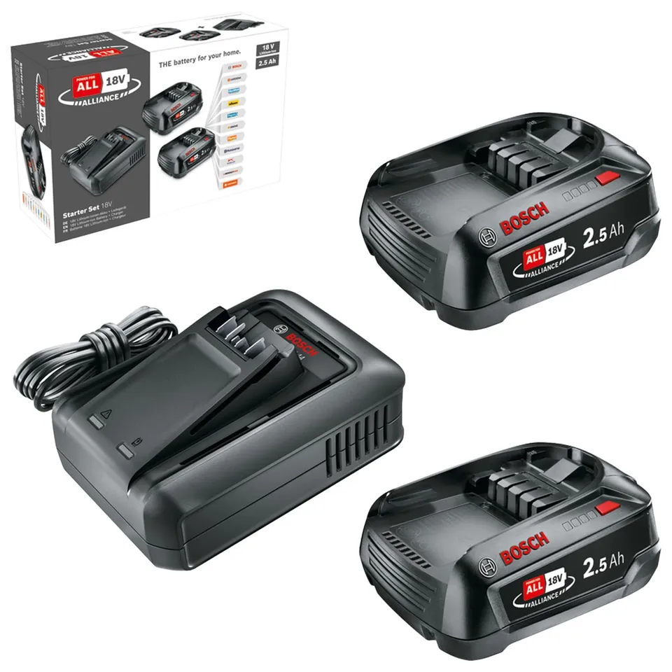 Bosch Starter Set 18V kit batterie 2,5Ah caricabatteria
