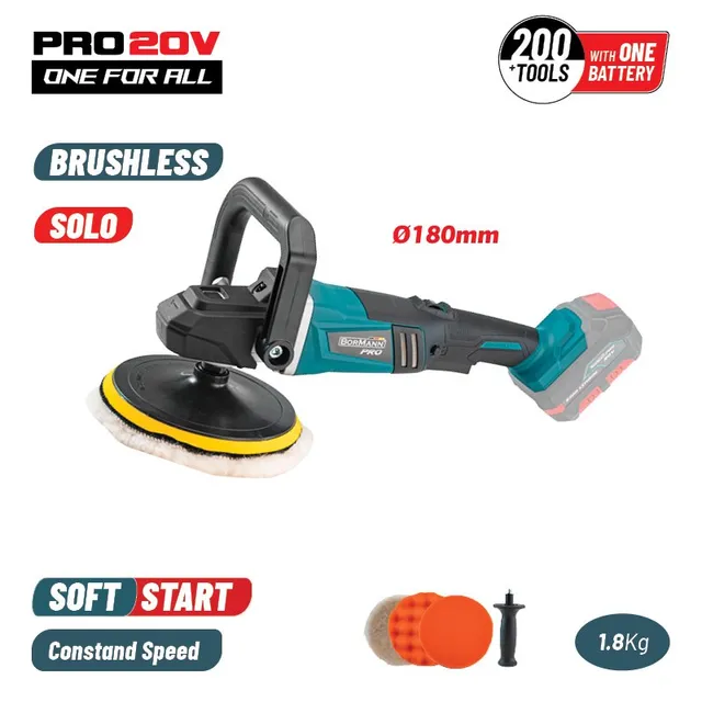 Bormann Pro lucidatrice auto brushless 20V corpo macchina