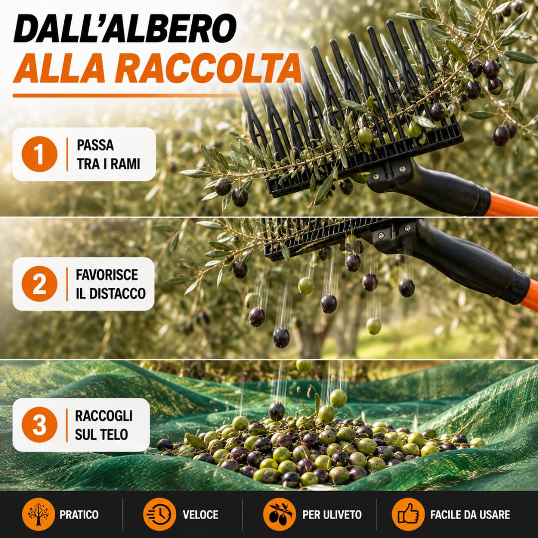De Rosa Shop Abbacchiatore Olive 12V 400W Telescopico