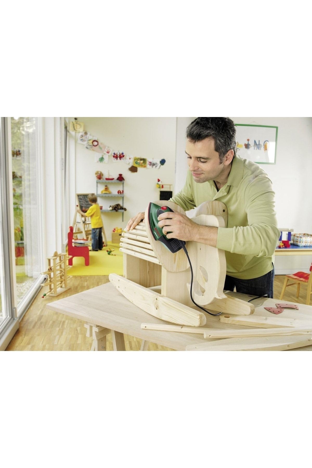 Bosch PSM 80 A Levigatrice Palmare 80W con valigetta