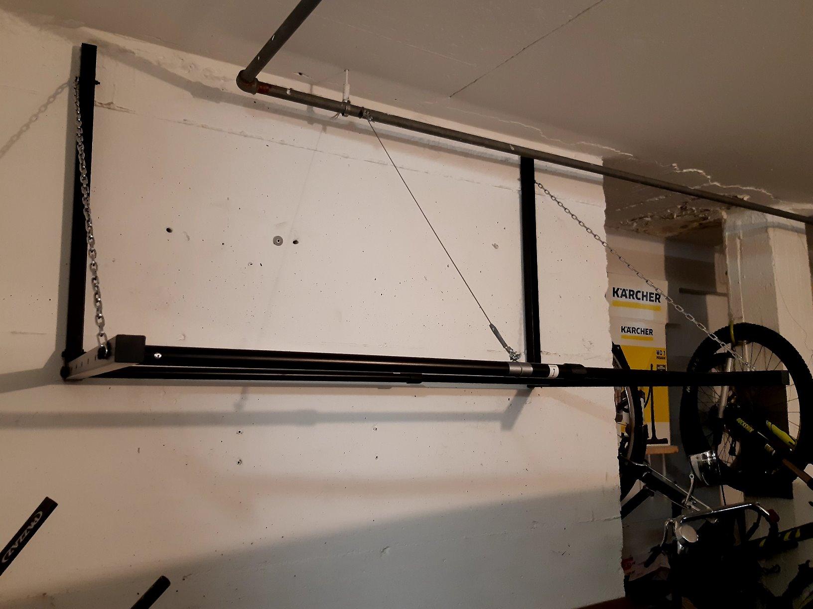 Wiltec Supporto pneumatici a parete 130 kg 4 ruote pieghevole