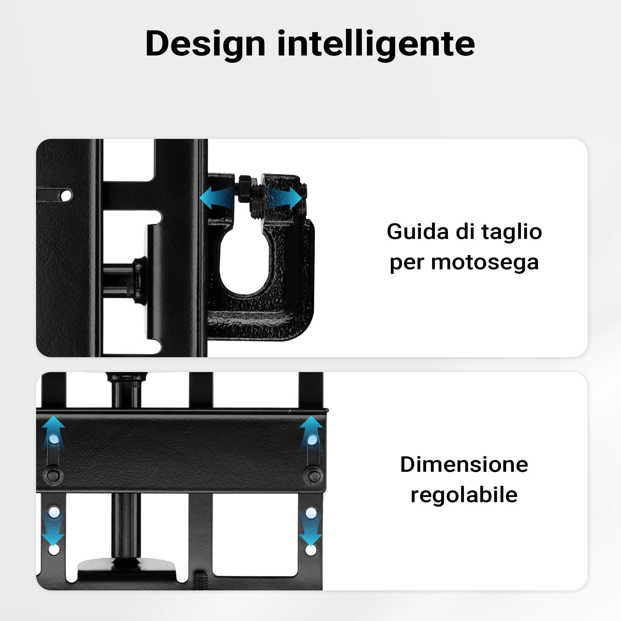 Wiltec guida motosega taglio verticale segheria portatile