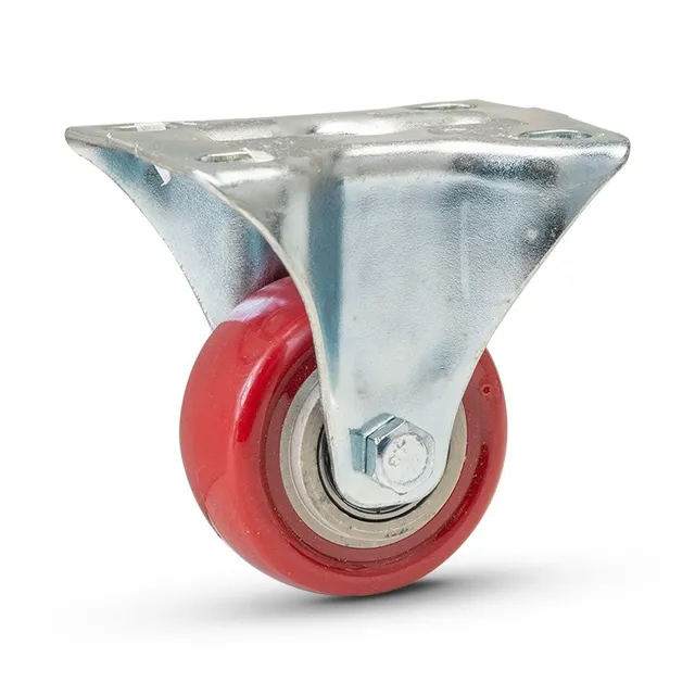 Bormann Ruota fissa rossa Ø50 mm 70 kg PVC