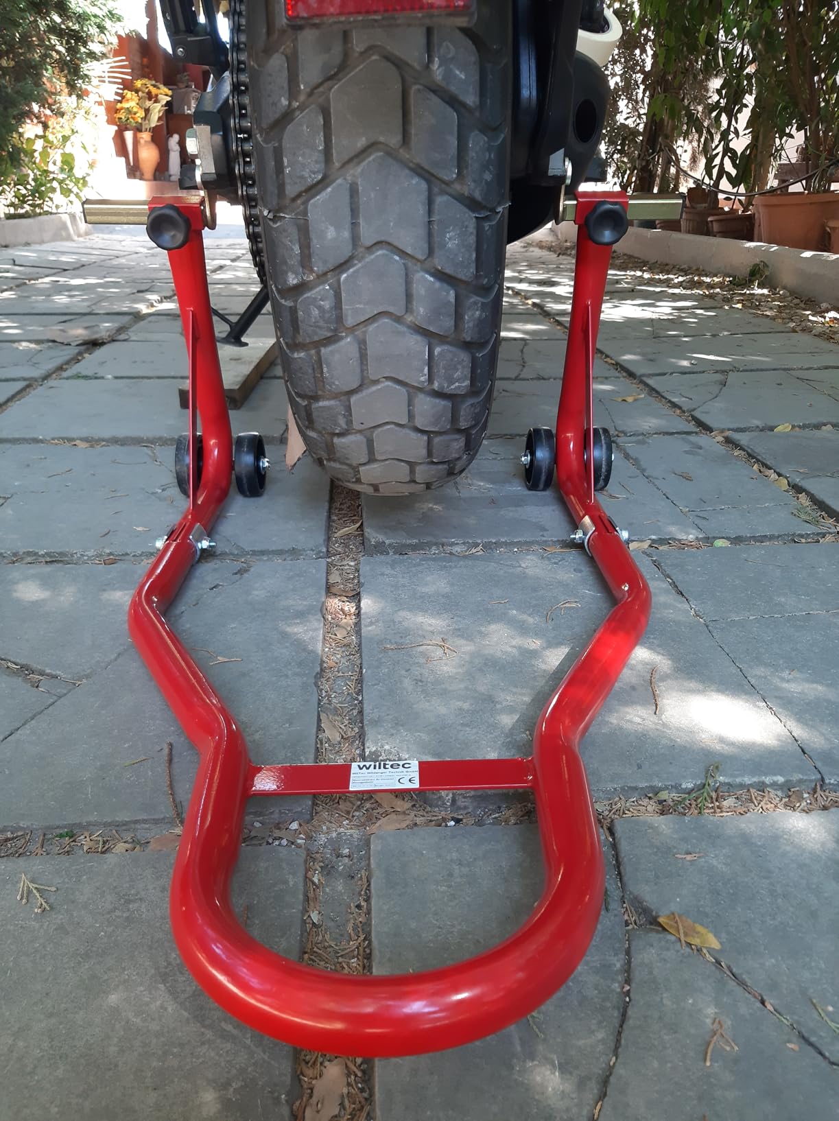 Wiltec Ruota anteriore 1 cavalletto moto acciaio