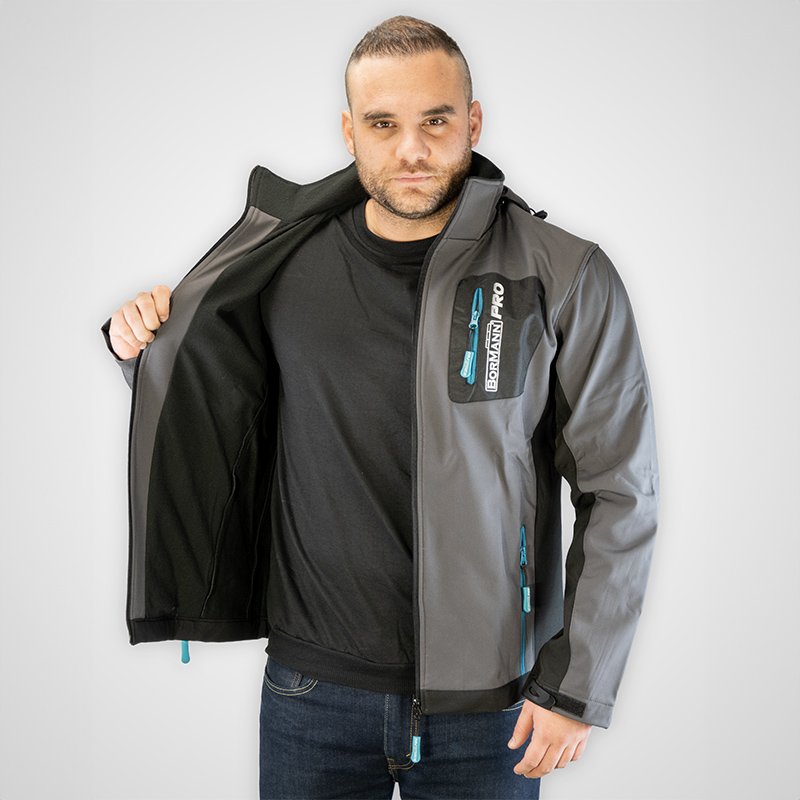 Bormann Pro Napoli Giacca softshell XL con cappuccio
