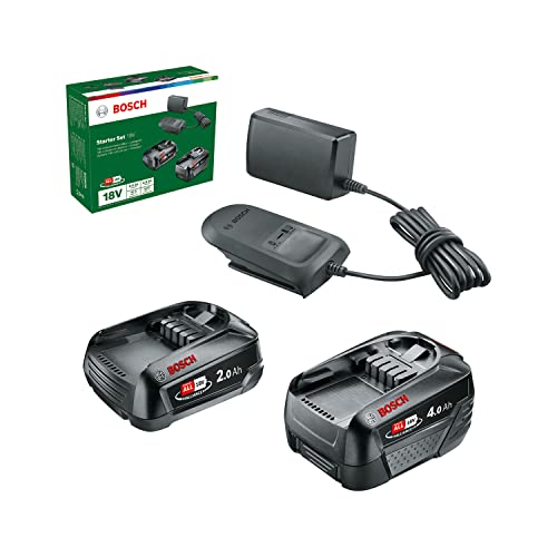 Bosch Starter Set 18V Batterie 2+4 Ah Caricabatteria AL 18V-20