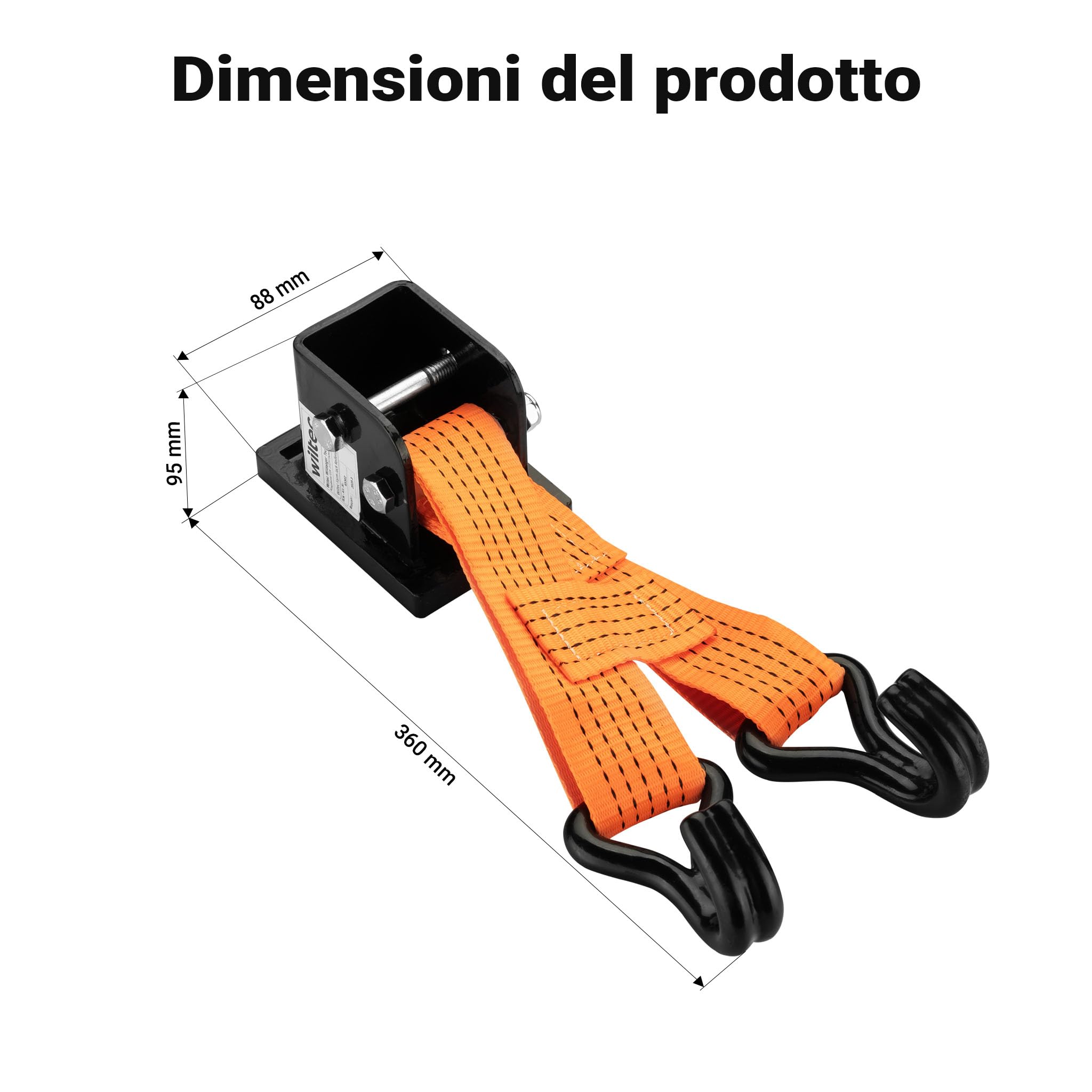 Wiltec Adattatore Ruota sollevatore cerchio Hi-Lift acciaio