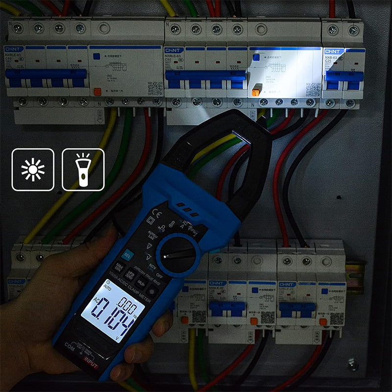 Tilswall Multimetro a Pinza Digitale 1000A True-RMS