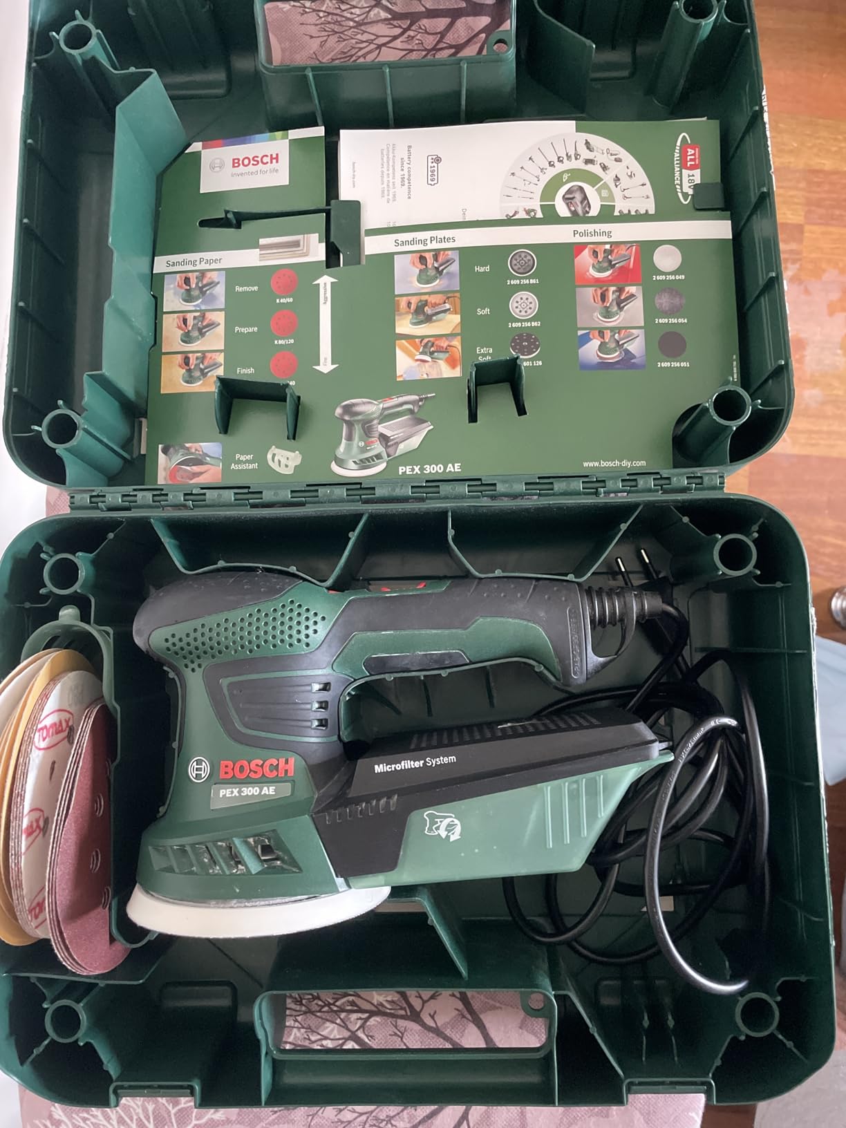 Bosch PEX 300 AE levigatrice rotoorbitale 270W 125 mm